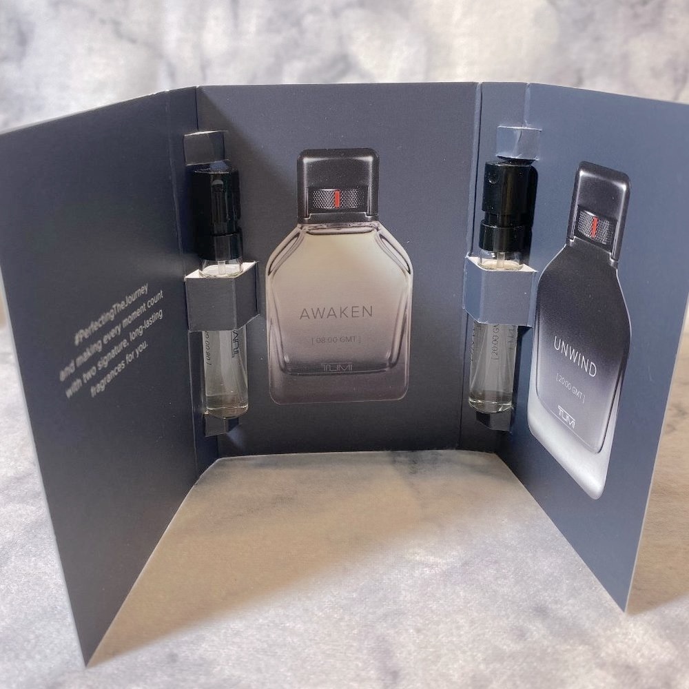 Lot of 5 TUMI Men Set,Continuum Kinetic Atlas Awaken Unwind-5x2ml,0.06oz-5pc-NEW - Picture 11 of 15